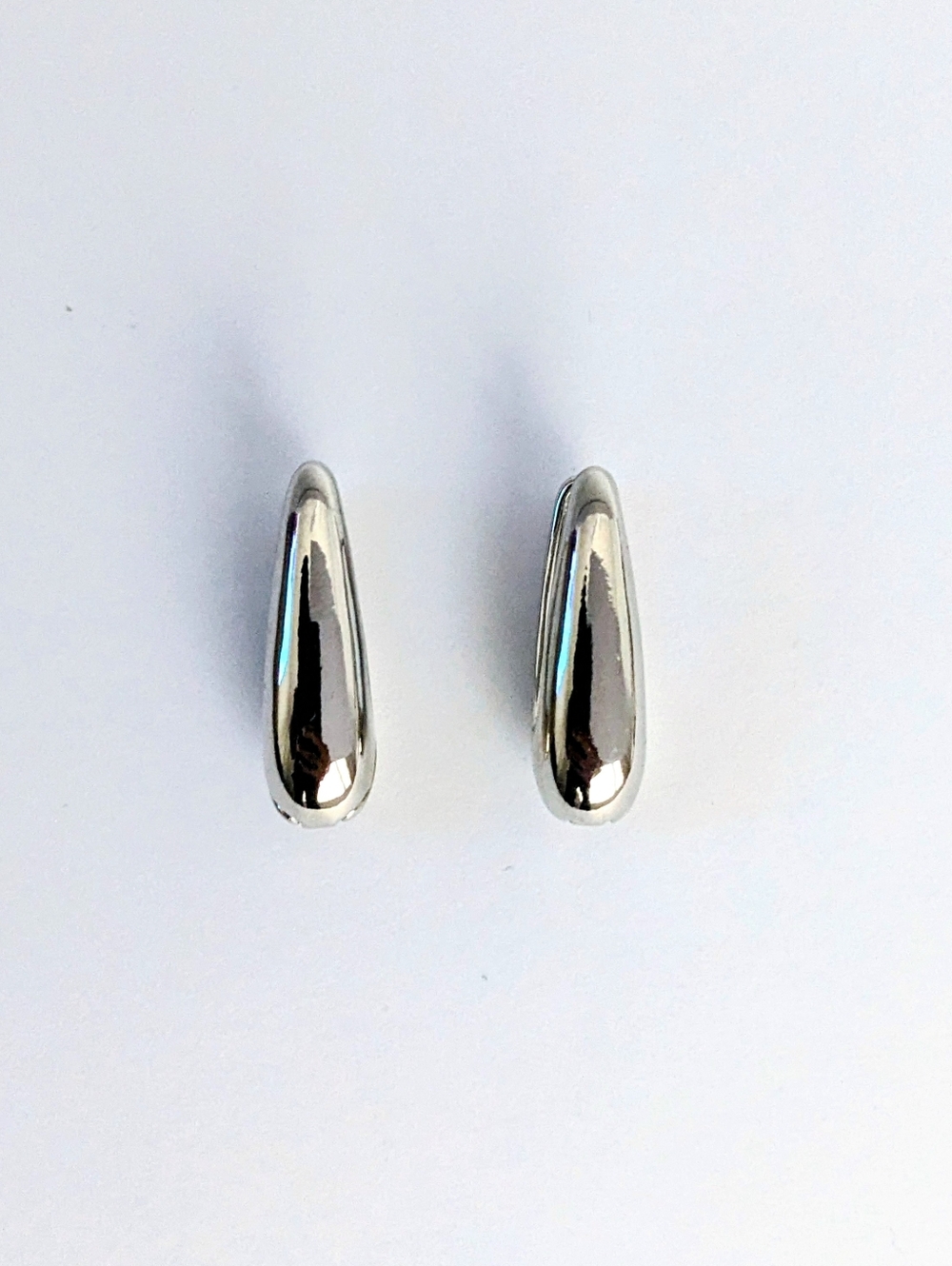 Silver Earrings with Polished Finish